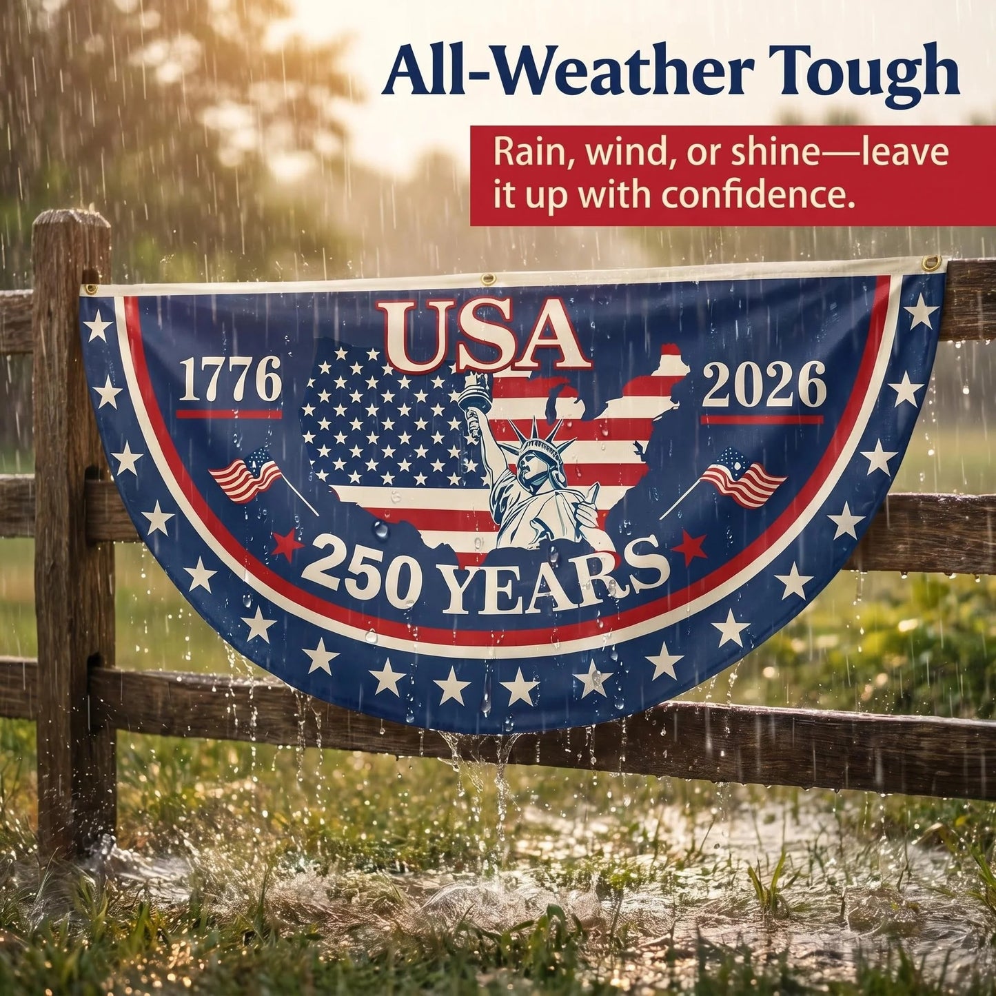 ✨🔥Handcrafted in USA-250th Anniversary Banners✨🛒-HG