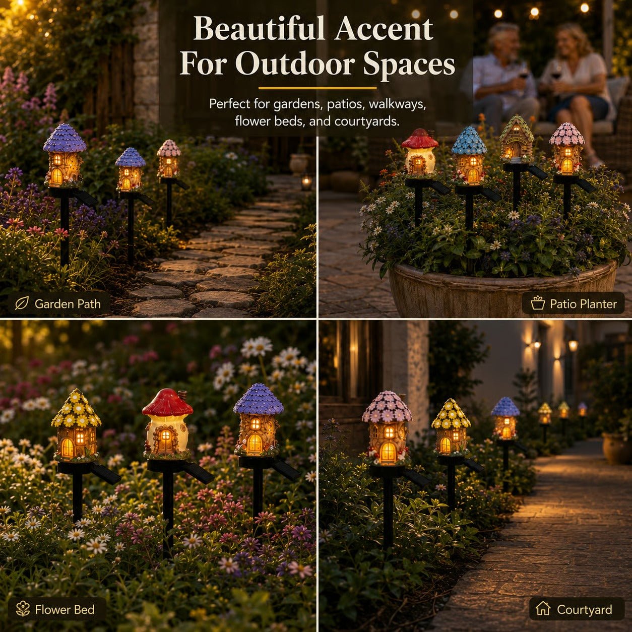 ☀️🔥Solar Fairy-Tale Mushroom Cottage Garden Light🔥-Elite