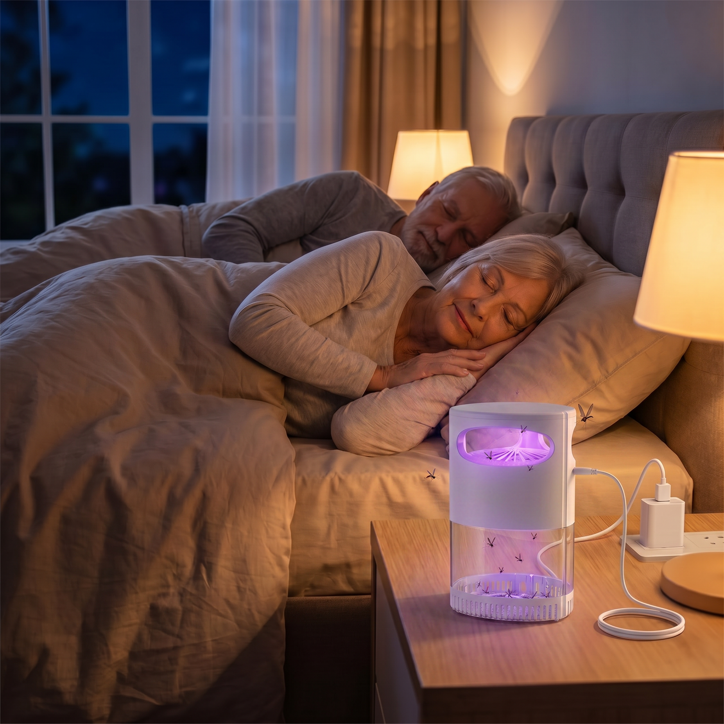 🥳2026 Hot Seller🥳💞Over 50,000 Units Sold!👵❤️ 50% OFF TODAY! 💡USB-Powered Mosquito Trap🦟❌-HG