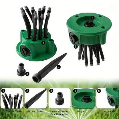 🏆360° Flexible Garden Sprinkler with Adjustable Multi-Directional Water Spray -Bestseller