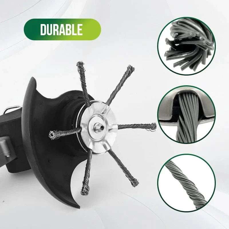 🏆🚚🔥Heavy-Duty Steel WireTrimmer Head for Cordless Weed Trimmers ✨- ZZZ