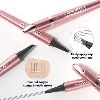 ⏱️ Flawless 24-Hour Wear: Waterproof Micro-Fork Eyebrow Pencil-Curated