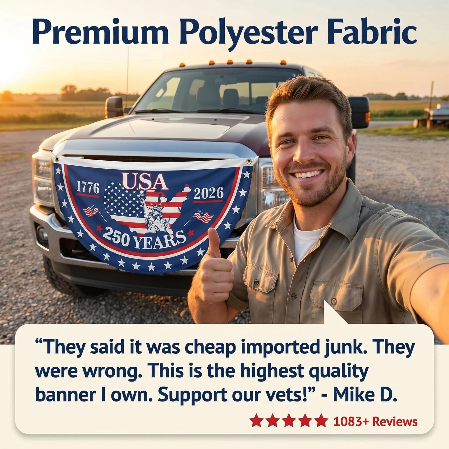 ✨🔥Handcrafted in USA-250th Anniversary Banners✨🛒-HG