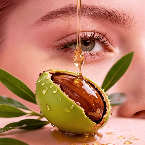 Ditch the sticky mess! 🚫 Get the pure Castor Oil glow, stress-free. ✨-edition
