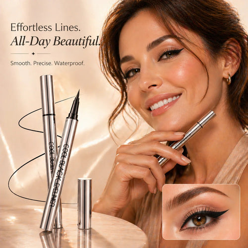 Cool Black/Brown Waterproof Eyeliner|24hr Long-Lasting, One stoke forming-edition