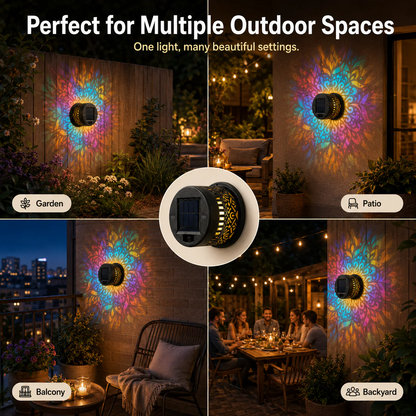 ✨🔥Mandala Solar Wall Lamp – Magical Patio Night Ambience✨🛒-Elite