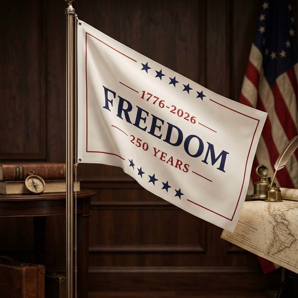 1776–2026 Freedom 250 Years Commemorative Flag 🦅 Premium 3x5 USA Patriotic Anniversary Flag-Bestseller